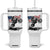 Dirt Bike American Flag Motocross Tumbler With Handle TS14 One Size: 40 oz White Print Your Wear