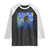 Bigfoot Dirt Bike Sasquatch Raglan Shirt Starry Night Van Gogh Biker TS14 Black White Print Your Wear