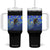 Bigfoot Dirt Bike Sasquatch Tumbler With Handle Starry Night Van Gogh Biker TS14 One Size: 40 oz Black Print Your Wear
