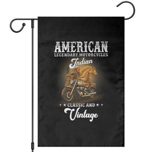 Native American Motorcycle Indian Bikers Club Classic And Vintage Garden Flag TS14 Black Print Your Wear