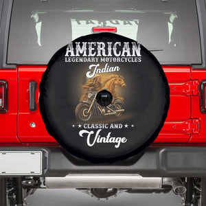 Native American Motorcycle Indian Bikers Club Classic And Vintage Spare Tire Cover TS14 Black Print Your Wear