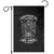 African American Motorcycle Garden Flag Skeleton Biker TS14 Black Print Your Wear