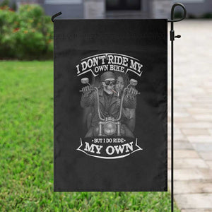 African American Motorcycle Garden Flag Skeleton Biker TS14 Print Your Wear