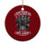 African American Motorcycle Ceramic Ornament Skeleton Biker TS14 1pc Red Print Your Wear