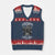African American Motorcycle V-Neck Knit Sweater Vest Skeleton Biker TS14 Navy Red Print Your Wear