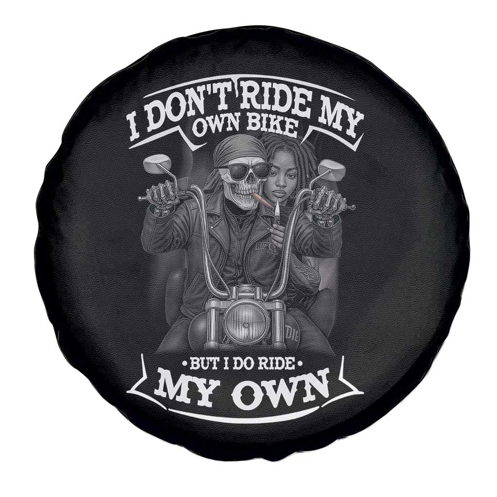African American Motorcycle Spare Tire Cover Skeleton Biker TS14 Print Your Wear