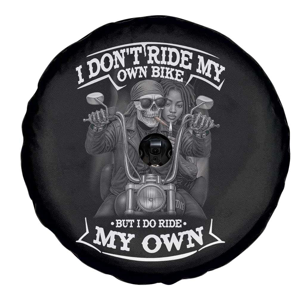 African American Motorcycle Spare Tire Cover Skeleton Biker TS14 Print Your Wear