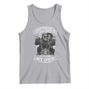 African American Motorcycle Tank Top Skeleton Biker TS14 Athletic Heather Print Your Wear
