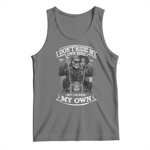 African American Motorcycle Tank Top Skeleton Biker TS14 Black Heather Print Your Wear