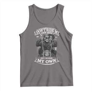 African American Motorcycle Tank Top Skeleton Biker TS14 Deep Heather Print Your Wear