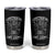 African American Motorcycle Tumbler Cup Skeleton Biker TS14 Black Print Your Wear