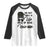 Funny Biker Woman Raglan Shirt The Best Things In Life Mess Up Your Hair TS14 White Black Print Your Wear