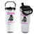 Funny Biker Woman Flip Straw Tumbler Never Underestimate A Women On A Motorcycle TS14 One Size: 30 oz White Print Your Wear