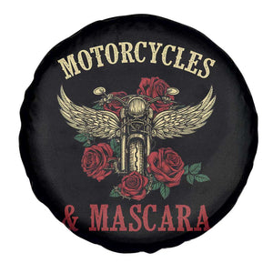 Motorcycle Women Biker Spare Tire Cover Motorcycles And Mascara Roses TS14 Print Your Wear