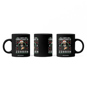 Zohran Mamdani Christmas Coffee Mug All I Want For Xmas Is New York City - Print Your Wear