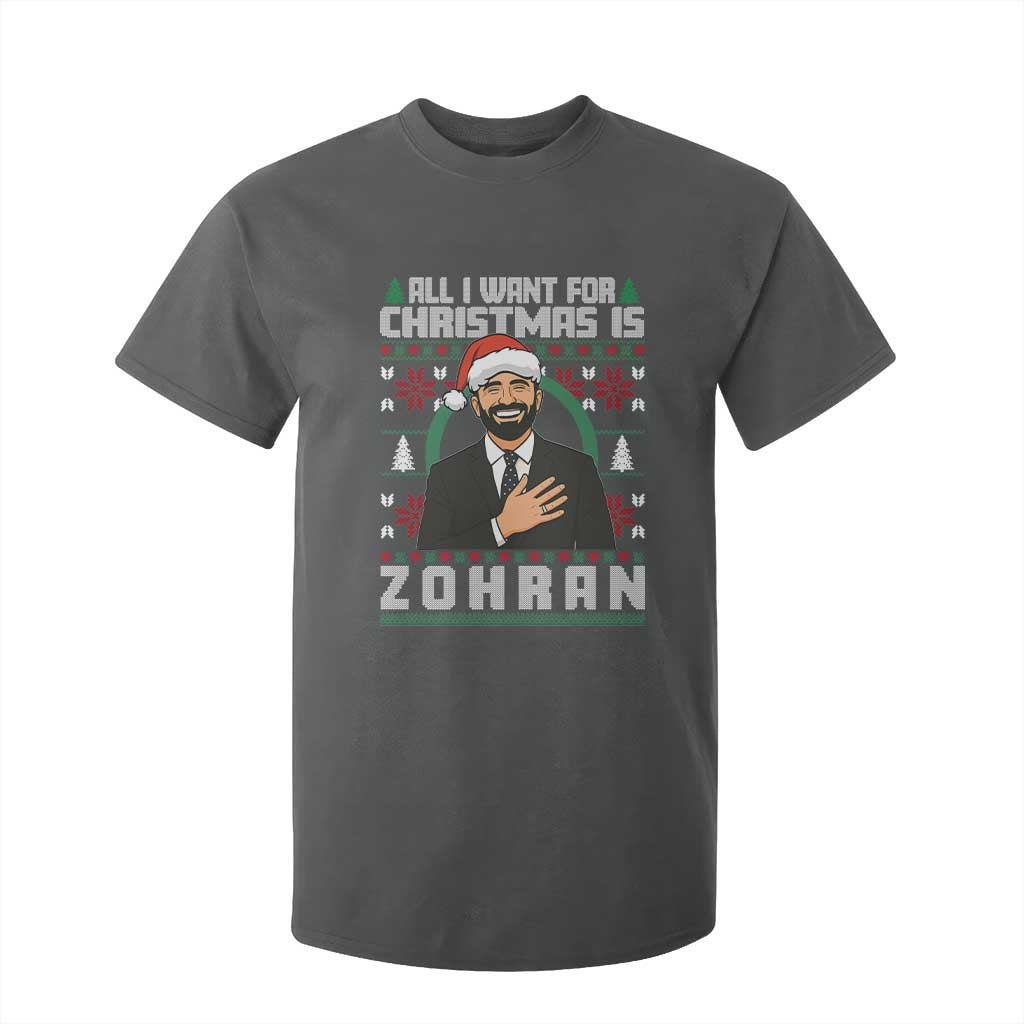 Zohran Mamdani Christmas T Shirt For Kid All I Want For Xmas Is New York City TS14 Dark Heather Print Your Wear
