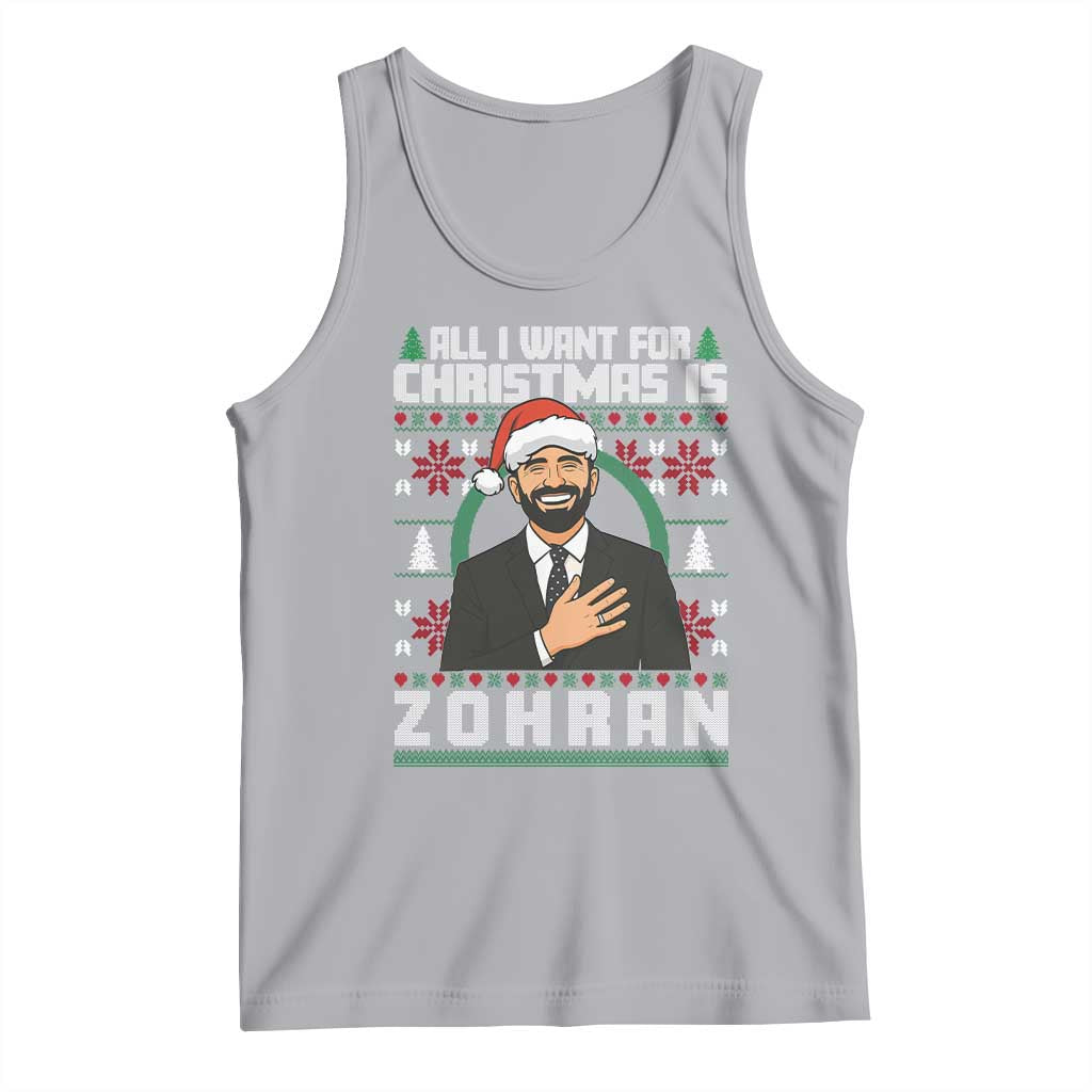 Zohran Mamdani Christmas Tank Top All I Want For Xmas Is New York City TS14 Athletic Heather Print Your Wear