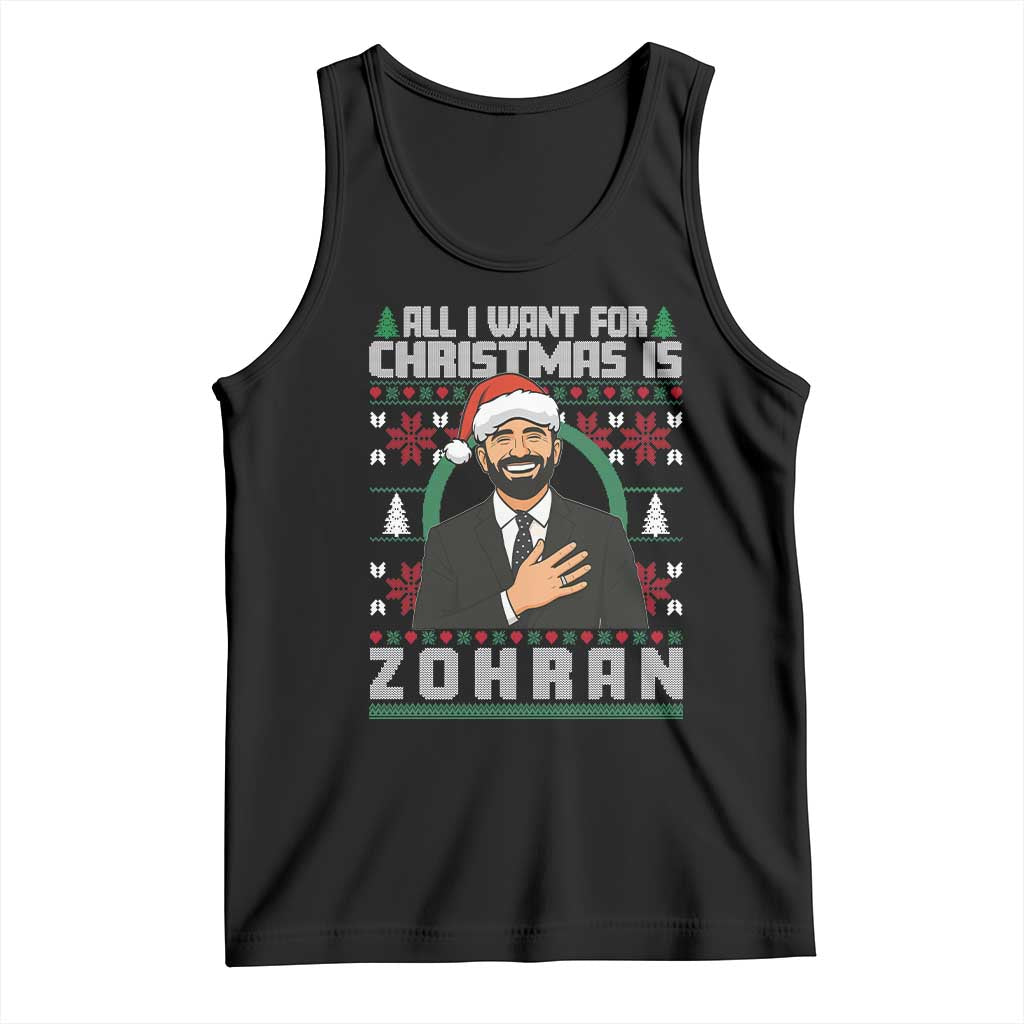 Zohran Mamdani Christmas Tank Top All I Want For Xmas Is New York City TS14 Black Print Your Wear