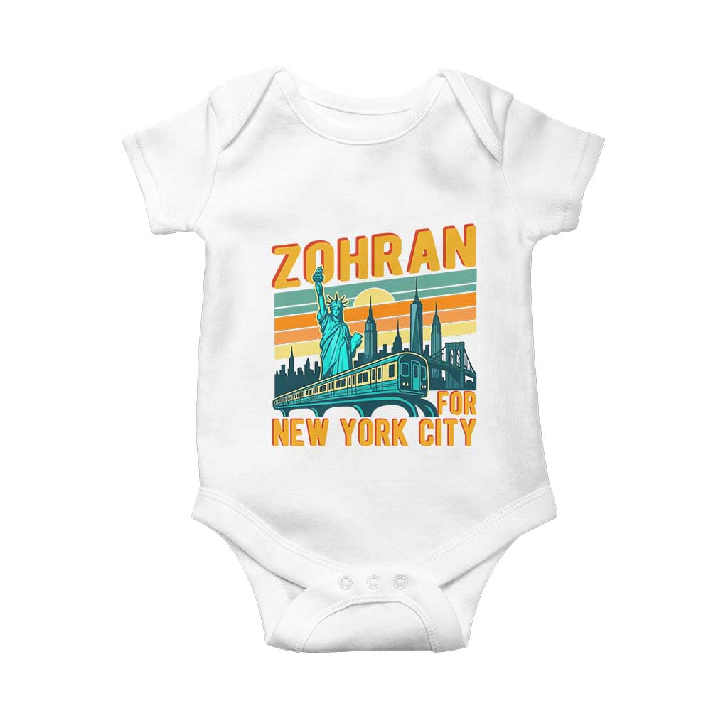 Zohran Mamdani NYC Mayor Baby Onesie TS14 White Print Your Wear