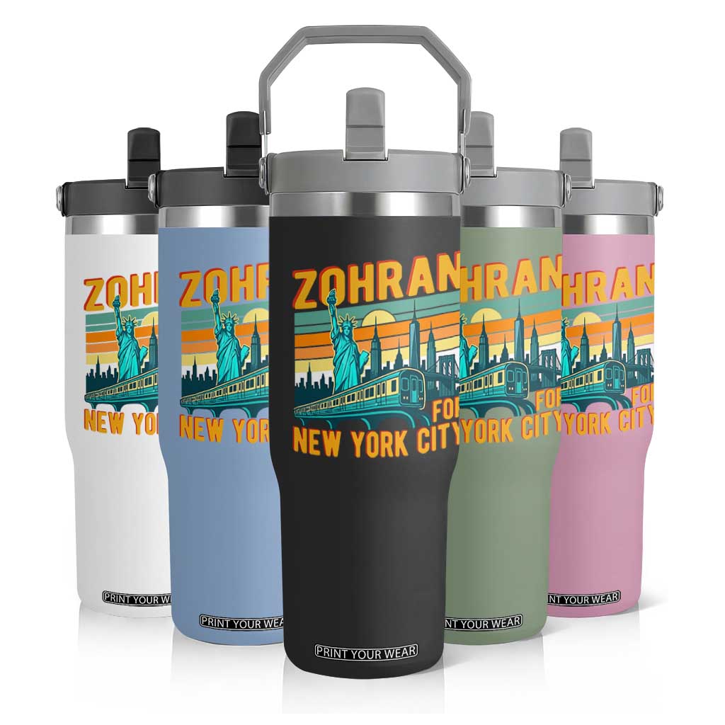 Zohran Mamdani NYC Mayor Flip Straw Tumbler TS14 Print Your Wear