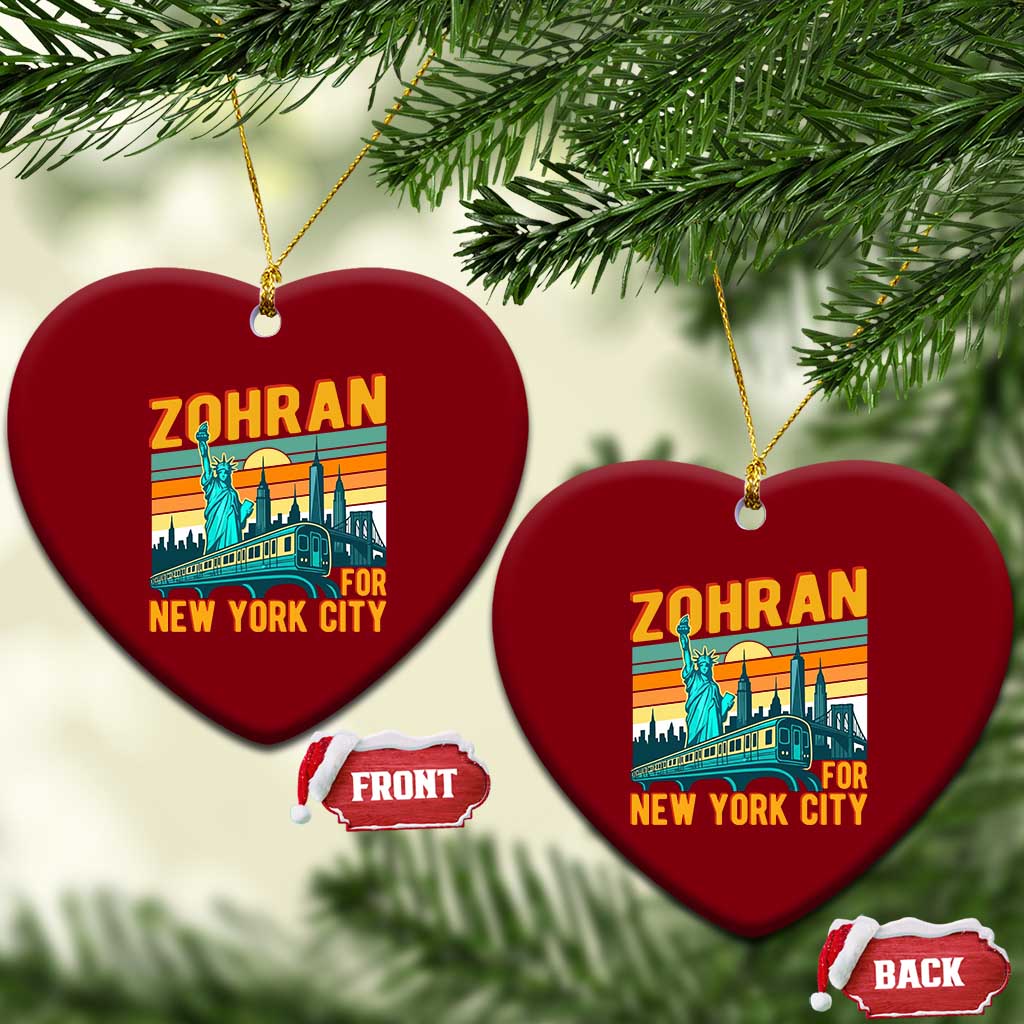 Zohran Mamdani NYC Mayor Ceramic Ornament TS14 Print Your Wear
