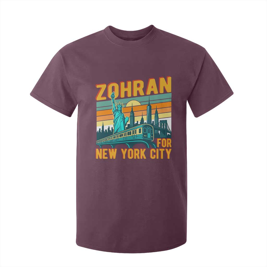 Zohran Mamdani NYC Mayor T Shirt For Kid TS14 Maroon Print Your Wear
