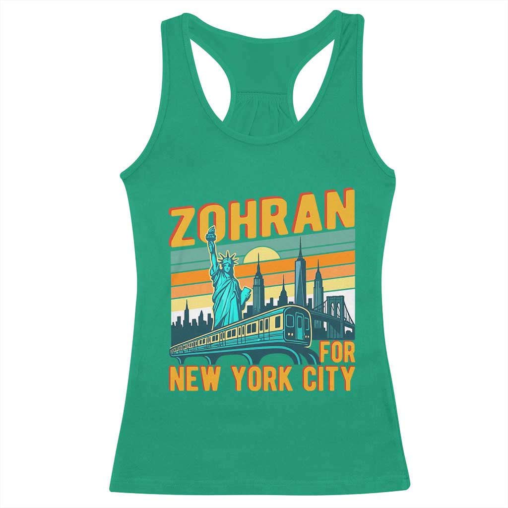 Zohran Mamdani NYC Mayor Racerback Tank Top TS14 Irish Green Print Your Wear
