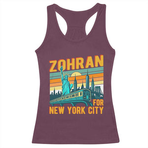 Zohran Mamdani NYC Mayor Racerback Tank Top TS14 Maroon Print Your Wear