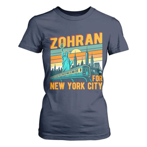 Zohran Mamdani NYC Mayor T Shirt For Women TS14 Navy Print Your Wear