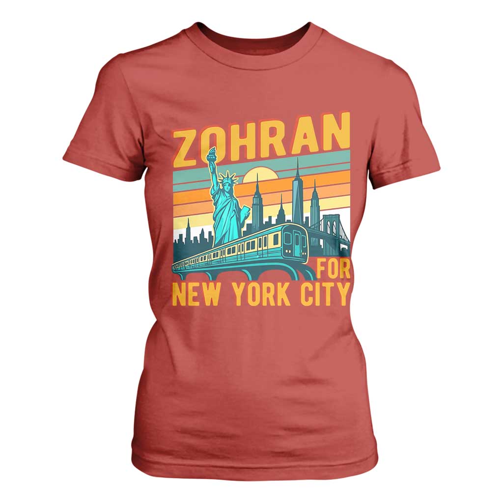 Zohran Mamdani NYC Mayor T Shirt For Women TS14 Red Print Your Wear