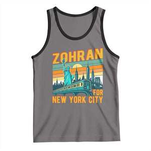 Zohran Mamdani NYC Mayor Tank Top TS14 Deep Heather Black Print Your Wear
