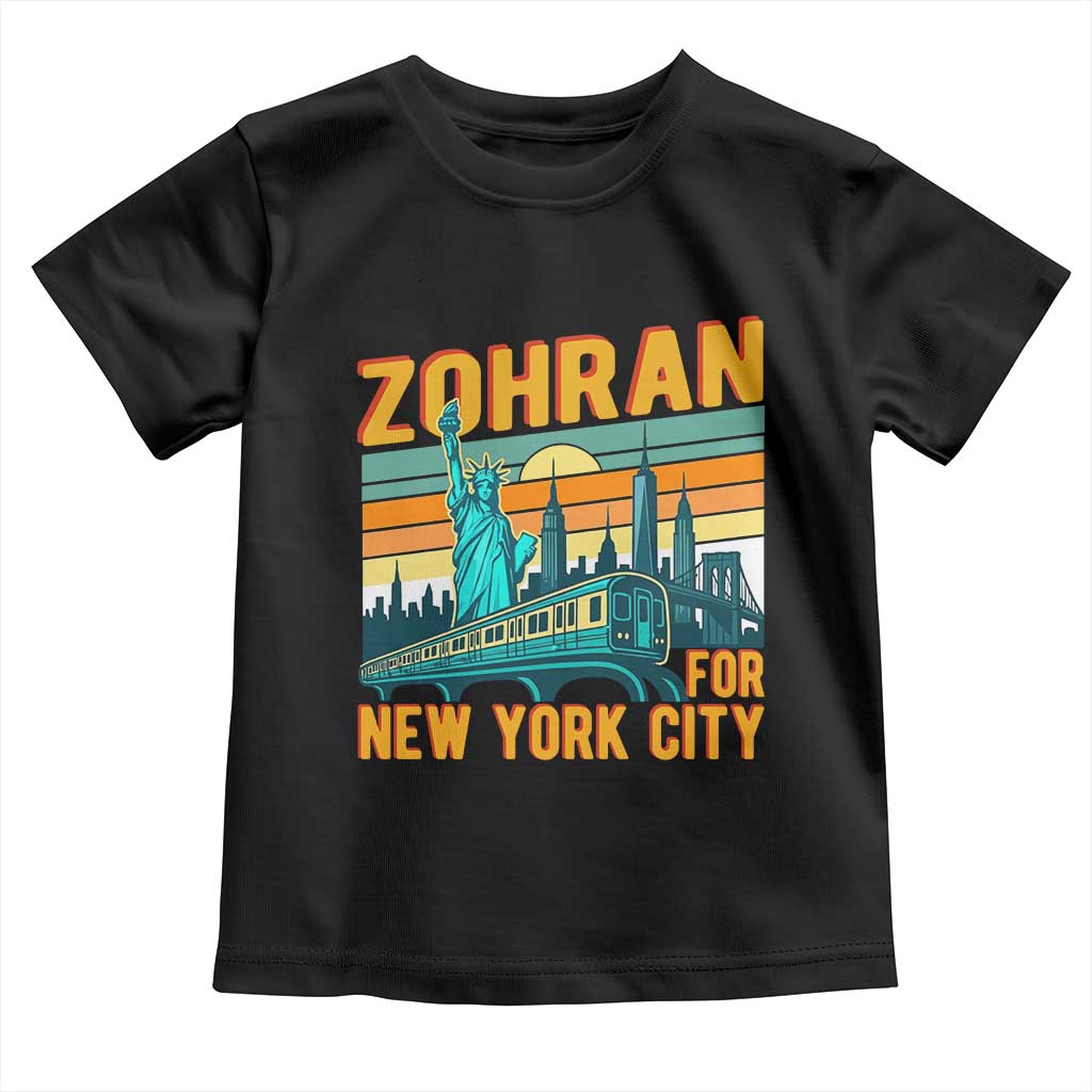 Zohran Mamdani NYC Mayor Toddler T Shirt TS14 Black Print Your Wear