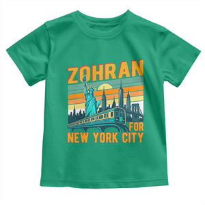 Zohran Mamdani NYC Mayor Toddler T Shirt TS14 Irish Green Print Your Wear
