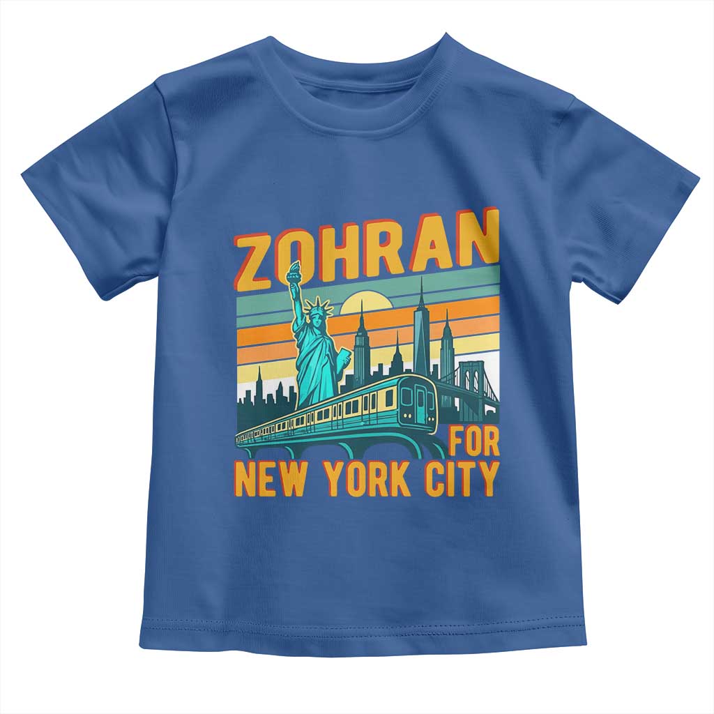Zohran Mamdani NYC Mayor Toddler T Shirt TS14 Royal Blue Print Your Wear