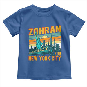Zohran Mamdani NYC Mayor Toddler T Shirt TS14 Royal Blue Print Your Wear