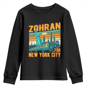 Zohran Mamdani NYC Mayor Youth Sweatshirt TS14 Black Print Your Wear