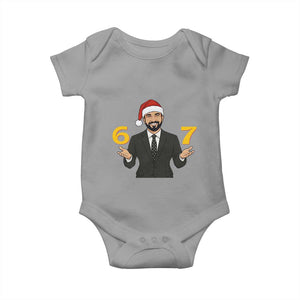 67 Six Seven Zohran Mamdani Christmas Baby Onesie TS14 Sport Gray Print Your Wear