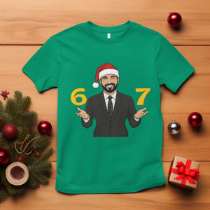 67 Six Seven Zohran Mamdani Christmas T Shirt TS14 Irish Green Print Your Wear
