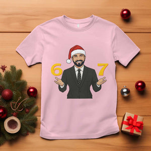 67 Six Seven Zohran Mamdani Christmas T Shirt TS14 Light Pink Print Your Wear