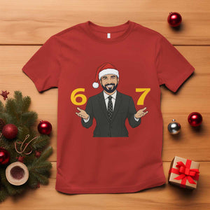 67 Six Seven Zohran Mamdani Christmas T Shirt TS14 Red Print Your Wear