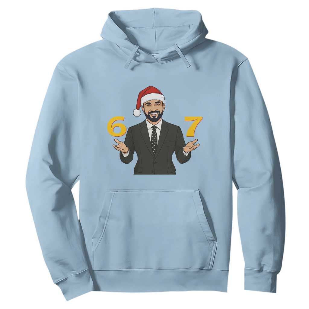 67 Six Seven Zohran Mamdani Christmas Hoodie TS14 Light Blue Print Your Wear