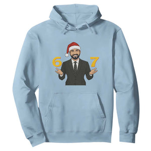 67 Six Seven Zohran Mamdani Christmas Hoodie TS14 Light Blue Print Your Wear