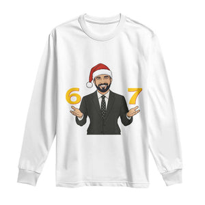 67 Six Seven Zohran Mamdani Christmas Long Sleeve Shirt TS14 White Print Your Wear