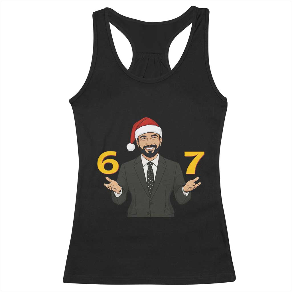 67 Six Seven Zohran Mamdani Christmas Racerback Tank Top TS14 Black Print Your Wear