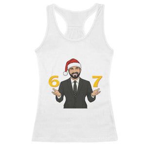 67 Six Seven Zohran Mamdani Christmas Racerback Tank Top TS14 White Print Your Wear
