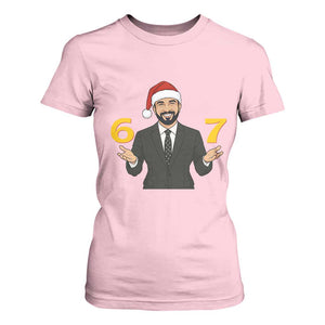 67 Six Seven Zohran Mamdani Christmas T Shirt For Women TS14 Light Pink Print Your Wear