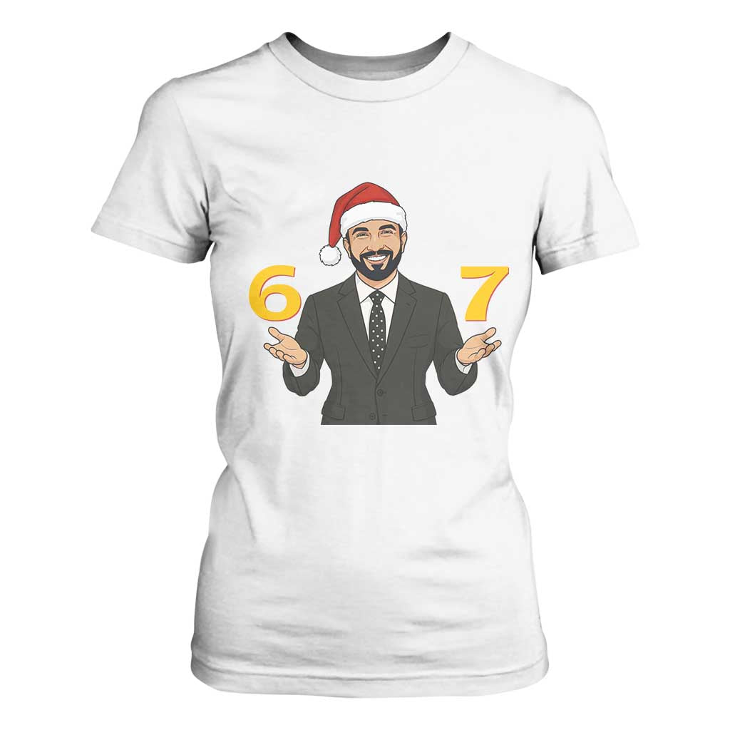 67 Six Seven Zohran Mamdani Christmas T Shirt For Women TS14 White Print Your Wear