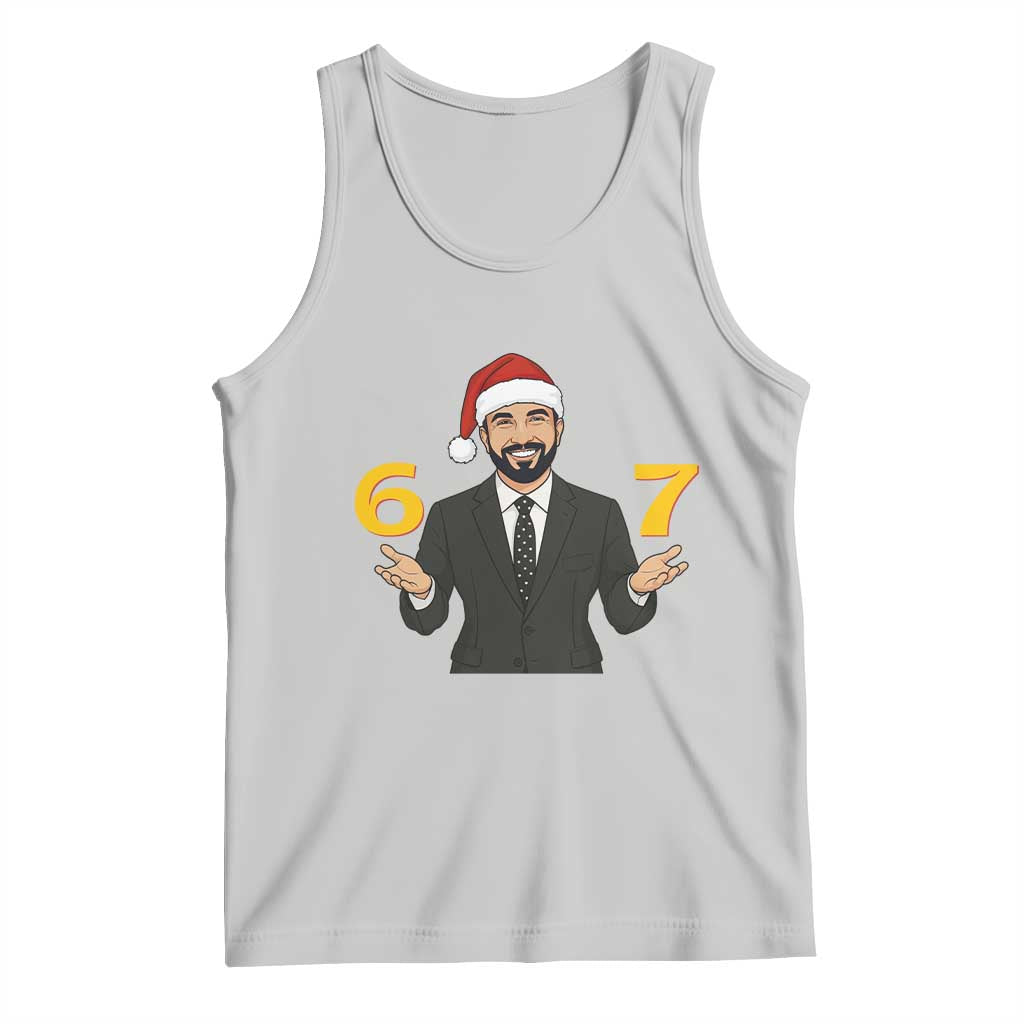 67 Six Seven Zohran Mamdani Christmas Tank Top TS14 Ash Print Your Wear