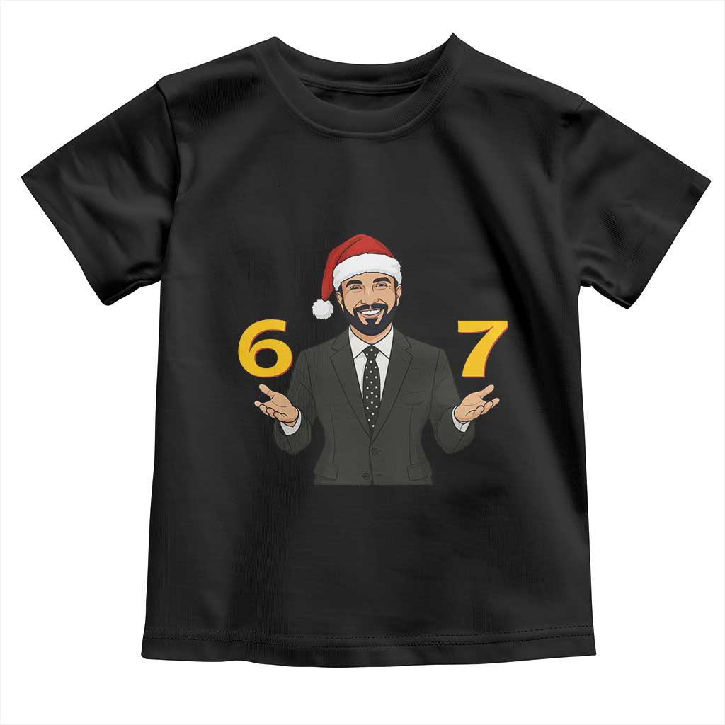 67 Six Seven Zohran Mamdani Christmas Toddler T Shirt TS14 Black Print Your Wear