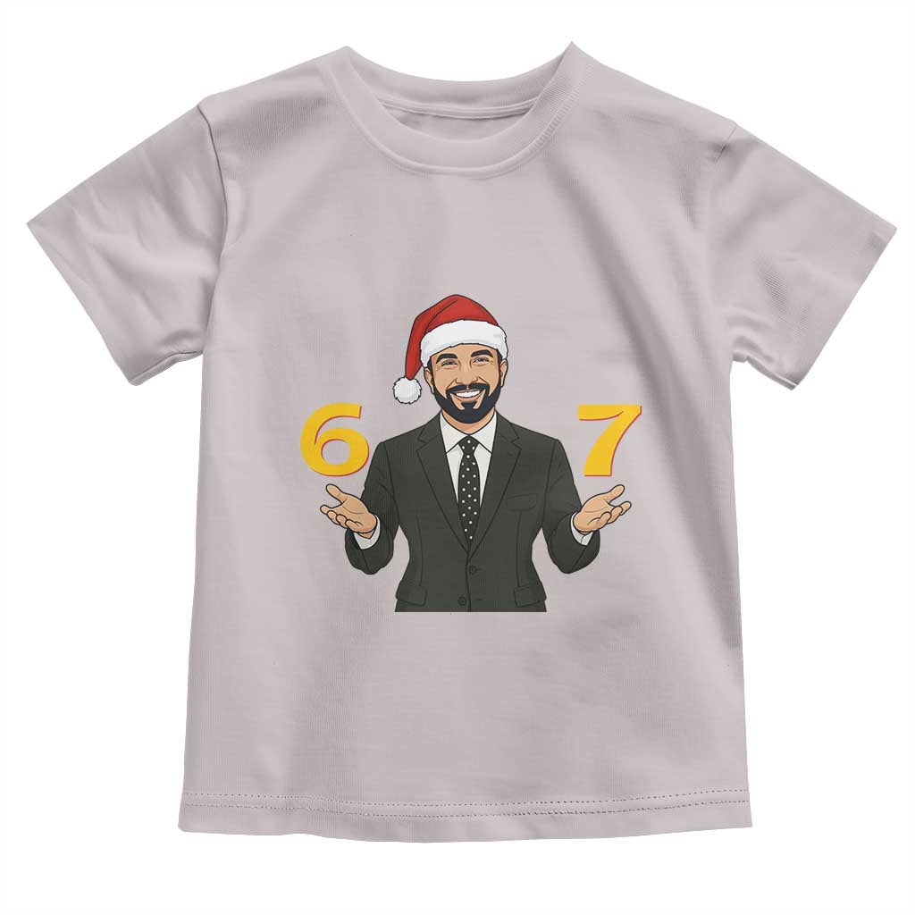67 Six Seven Zohran Mamdani Christmas Toddler T Shirt TS14 Ice Gray Print Your Wear